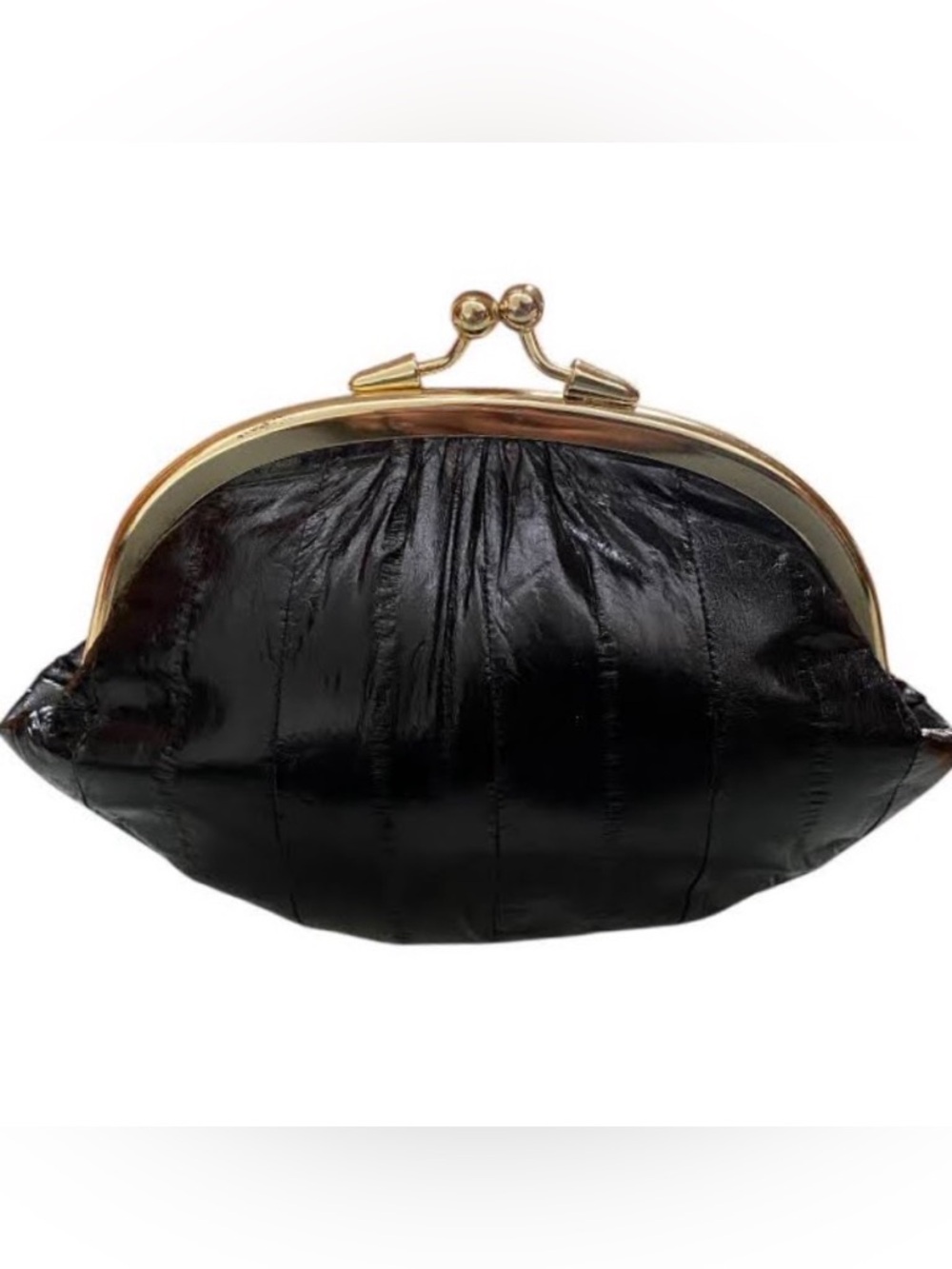 Lee Sands vintage eels skin double kisslock purse
